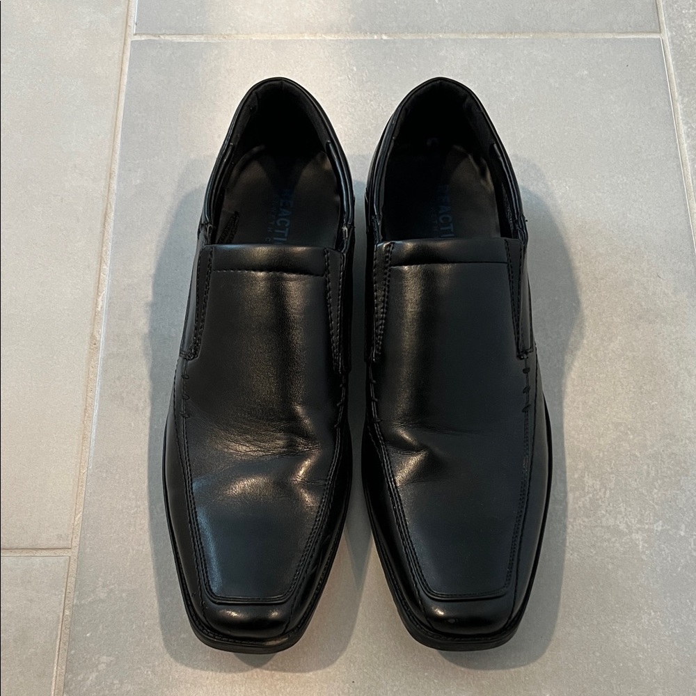 Black Kenneth Cole Loafers Men's Shoes